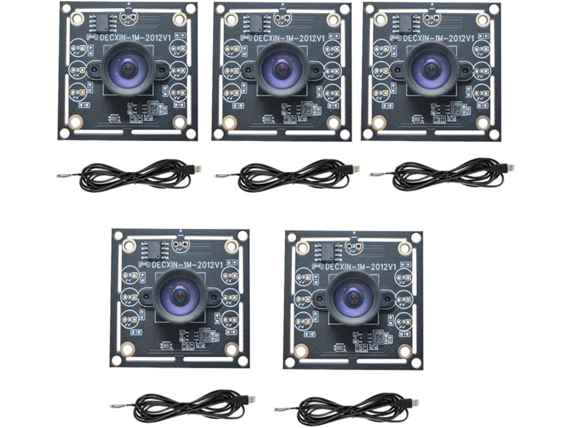 5 Unidades De Módulo De Cámara Ov9732 De 1 Mp, 1280x720, 30 Fps Y 100 Grados Con Unidad Usb Incluida.