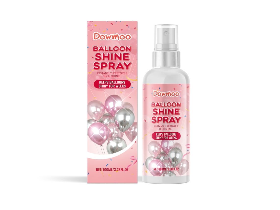 Spray de purpurina para globos Dowmoo, fácil aplicación con brillo para globos de látex, ilumina el ambiente de la fiesta.