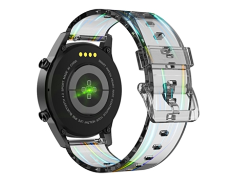 Correa TPU + PU 22mm para Suunto 9 Peak/Samsung Galaxy Watch3 45mm - azul transparente