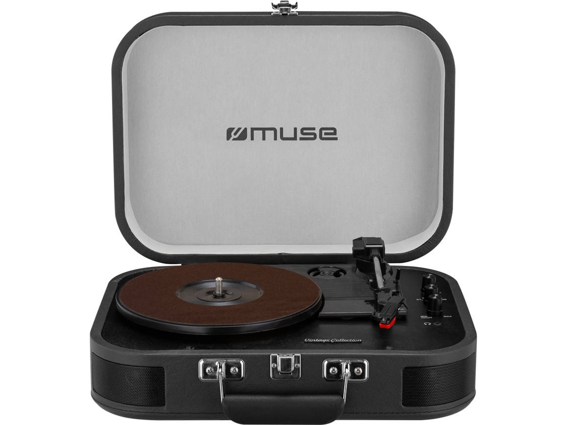 Tocadiscos  MUSE MT-201 DG Negro (Manual - Velocidad: 33 1/3 - 45 - 78)