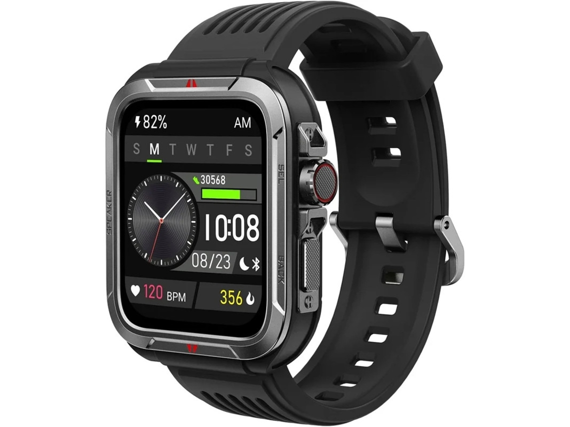 Reloj inteligente con función de responder/hacer llamadas, marco de metal, 1.8 pulgadas, rastreador de actividad física con Alexa integrado, resistente al agua IP68, más de 100 Bestvite