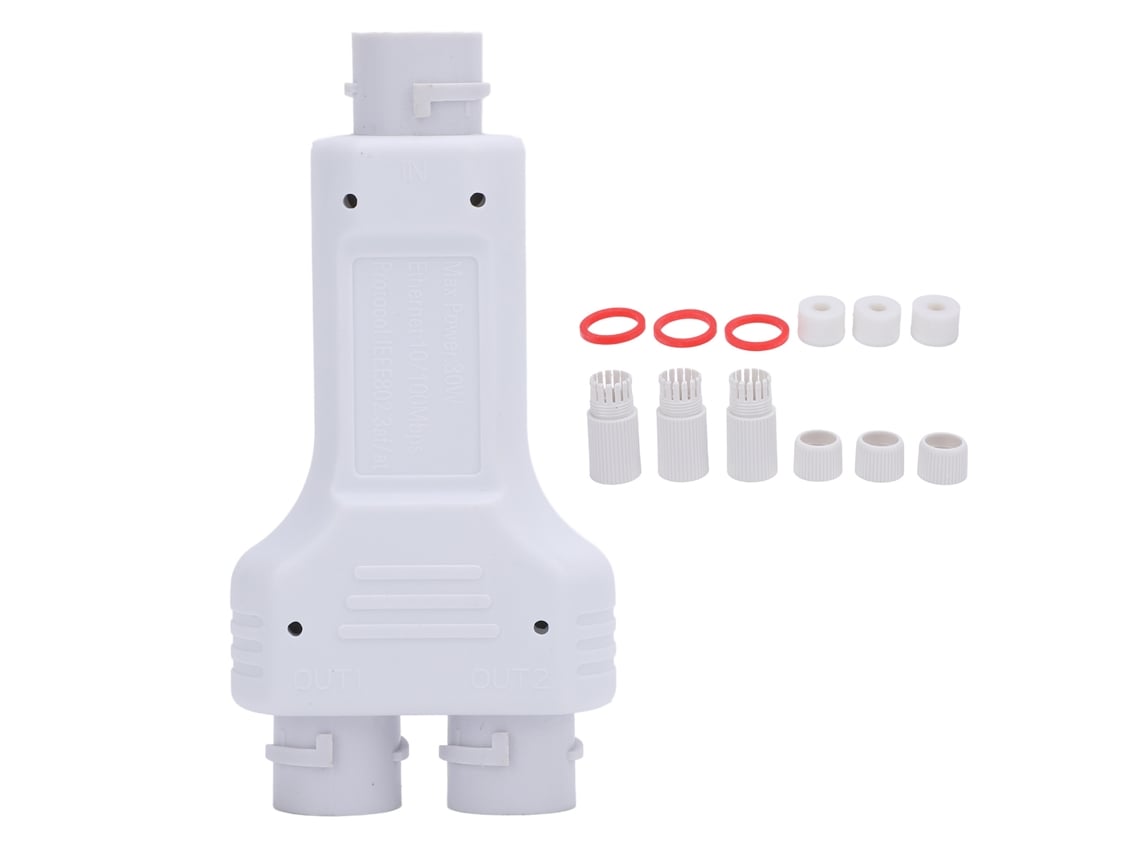 Extensor Poe Externo À Prova D'água 1 Para 2 Repetidor Splitter Para Alimentação Em Longa Distância