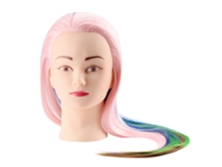 Vlrla-cabelodressing Training Mannequin Head Com Cabelo Para Styling Practice