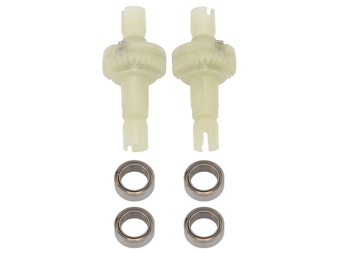 2 Piezas Diferencial De Coche Rc Con Rodamientos Para Wltoys 284010 284161 K989 Piezas Repuesto