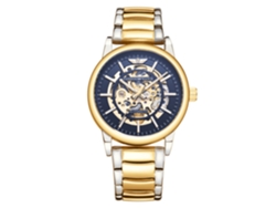Reloj Mecánico Esqueleto Para Hombre (azul)