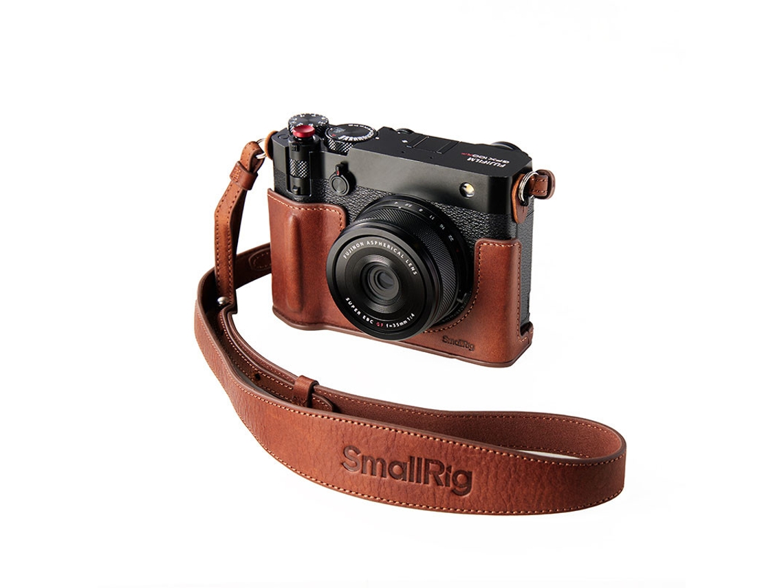 Estuche protector de cuero marrón SMALLRIG para Fujifilm Gfx100rf