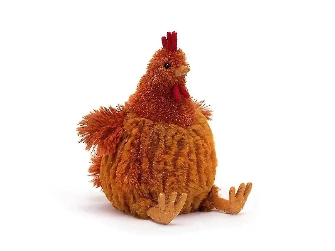 Peluche 23cm gallina tierna y suave. Decoración hogar. Regalo cumpleaños o Navidad niños.