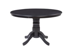 Mesa de comedor BELIANI Akron de MDF Negro 120x120x76