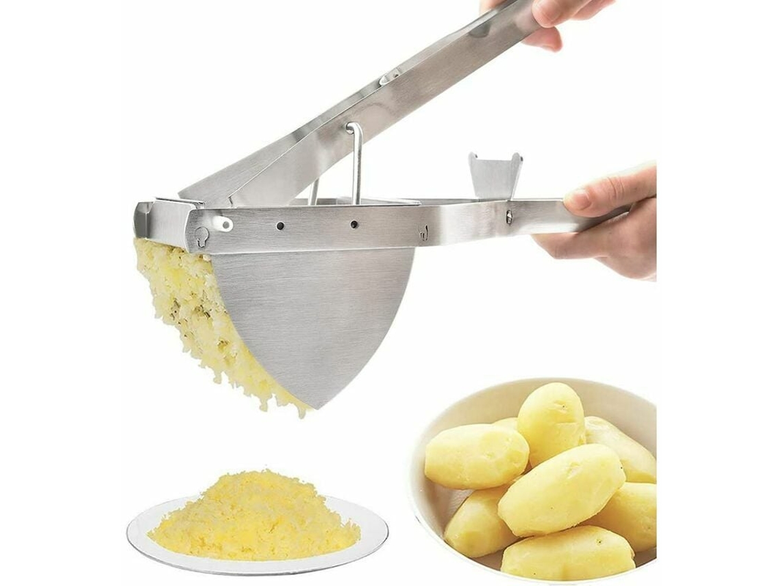 MEOIRUERY Prensador de patatas de acero inoxidable, de alta calidad, para obtener patatas suaves y esponjosas, resistente a las manchas y a la corrosión, con un