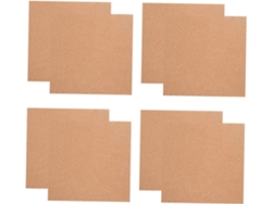8 Tableros Cuadrados De Corcho Para Proyectos De Bricolaje, Tableros Adhesivos Multiusos, Antideslizantes.