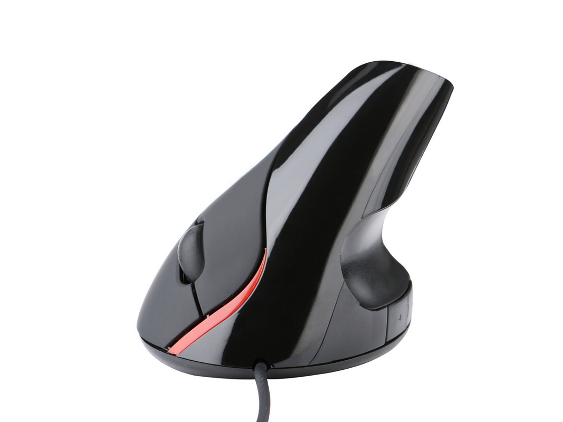 Mouse Vertical Com Fio, Compatível Com Ergonomia, Com Suporte Para Pulso.