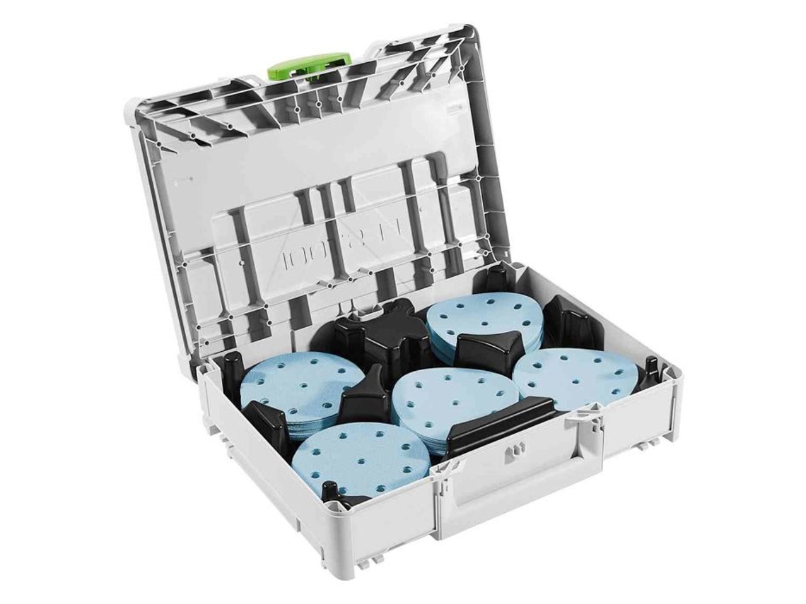 Systainer abrasivo FESTOOL Sys-Stf D125 Gr-Set Granat 578193