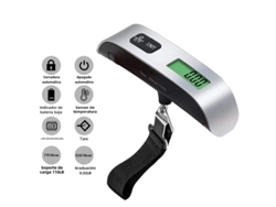 Báscula Digital Lcd Portátil De 110 Lb/50 Kg, Báscula Electrónica Para Equipaje, Para Equilibrar El Peso Del Equipaje.