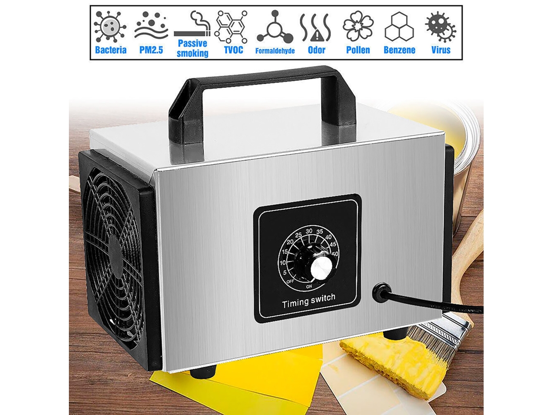 Generador De Ozono Portátil 60g/h 220v Purificador Aire Hogar Coche Formaldehído