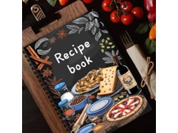 Cuaderno de recetas en espiral personalizado A5 para anotar tus propias recetas MDUG (blanco)