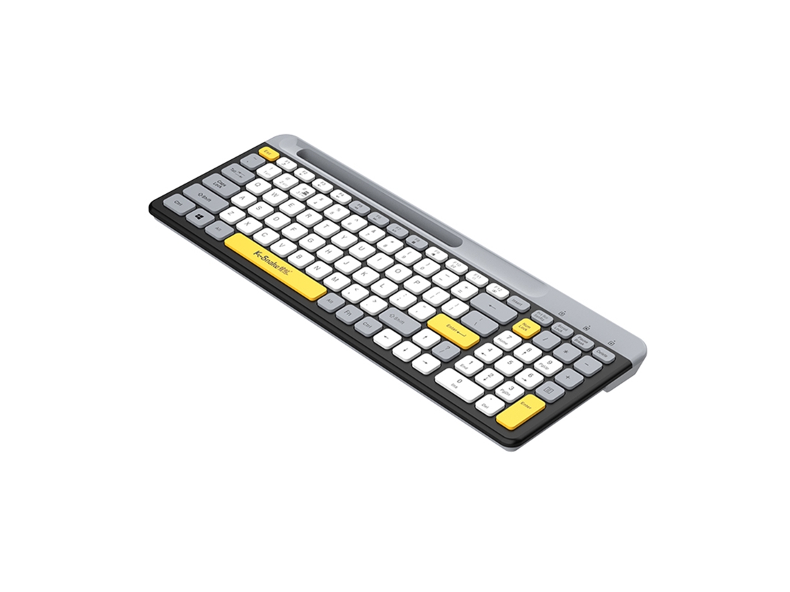Teclado Mecánico Inalámbrico K100 Con 100 Teclas, Modo Dual Bt, Recargable, Ultra Delgado, Retroiluminado Y Soporte Para Teléfono