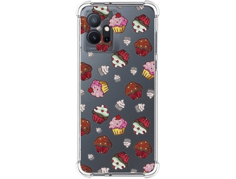 Carcasa para Vivo Y55 5G TUMUNDOSMARTPHONE Dibujos Antigolpes Muffins Multicolor