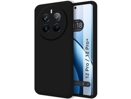 Funda Ultra para Realme 12 Pro 5G / 12 Pro Plus 5G TUMUNDOSMARTPHONE Silicona Líquida Negro