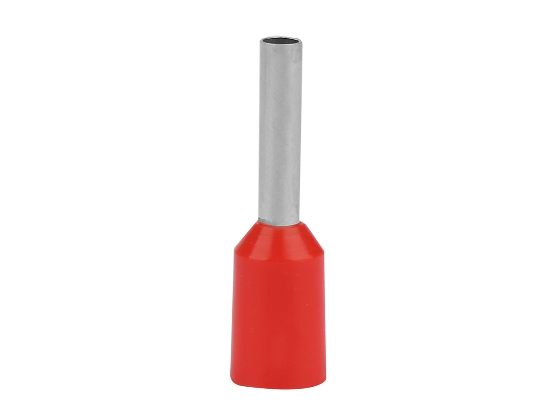 2026-500pcs/set Terminales De Presión Fría E1008 Tubulares Aislados Conectores De Cable(rojo)