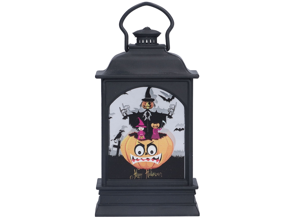 Yncm2026-lámpara Decorativa De Chimenea De Halloween Lámpara De Viento Transparente Para Fiesta Festival Interior Calabaza Bz2671‑w‑2