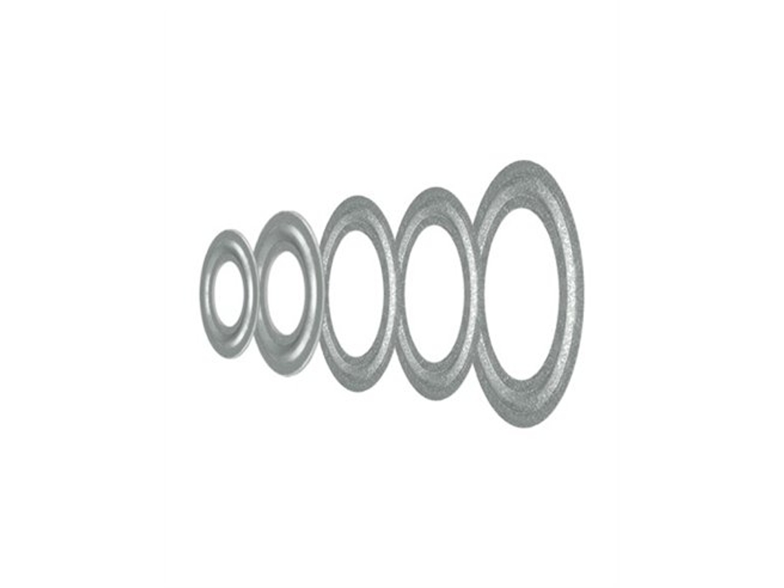 Arandela sanitaria de hierro galvanizado para montaje de grifo Gibalto de 1 1/2"