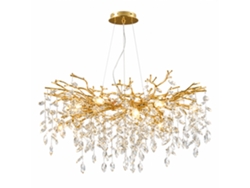 Lámpara De Techo De Cristal Pibaogu Asled-498 (dorado)