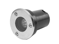 Luz subterránea LED de 1 W, iluminación cálida con carcasa metálica, para paisajismo, patio, jardín, camino y exterior.