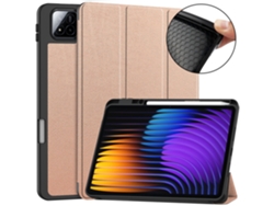 Fwinl Funda Para Xiaomi Pad 7/7pro 11.2 Pulgadas Con Ranura Para Lápiz Oro Rosa