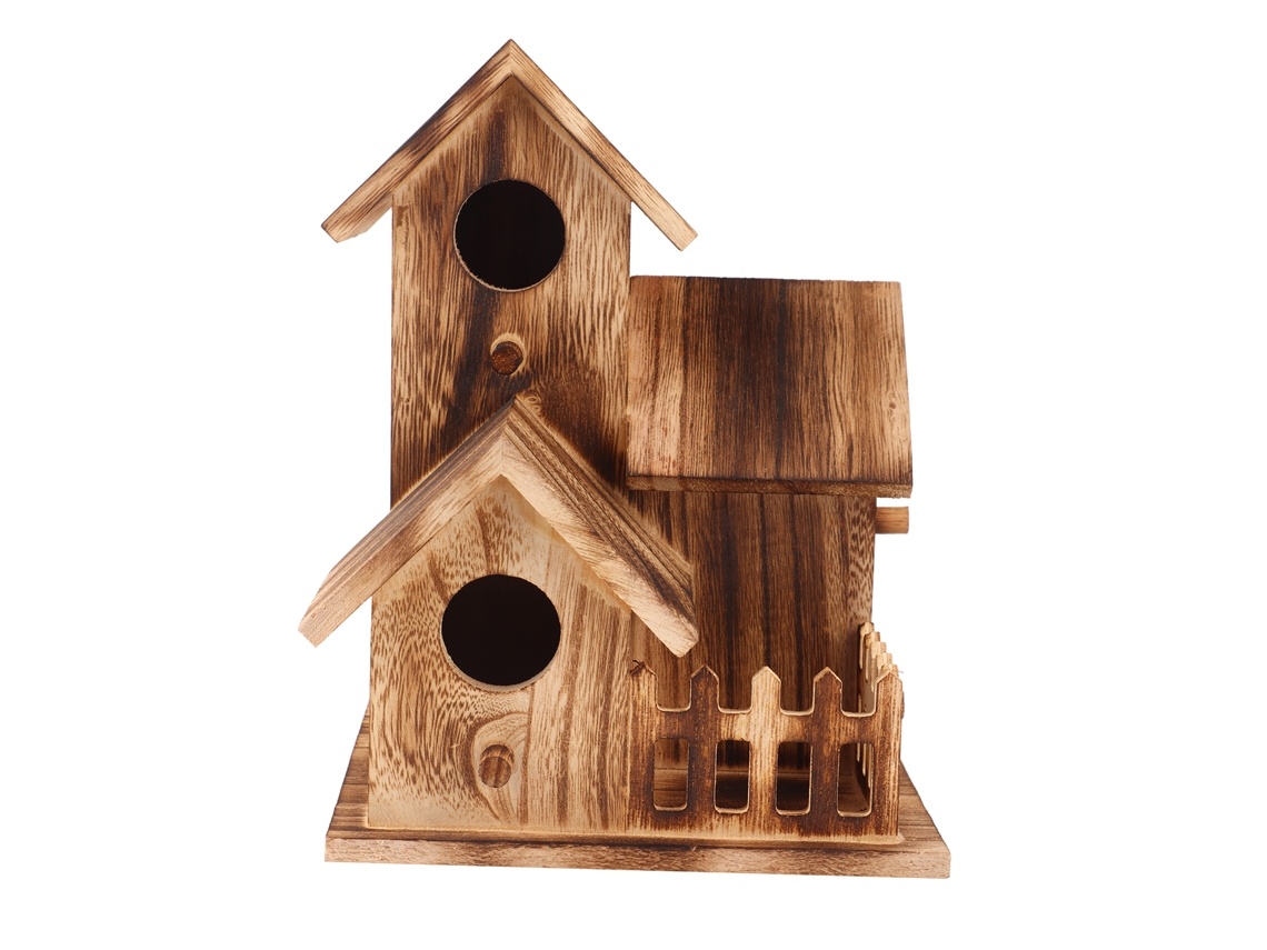 Casita De Pájaros Pequeña De Madera Para Jardín Exterior, Nido, Decoración, Artículos Para Mascotas