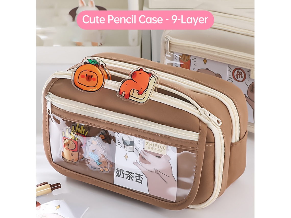 Hermoso Estuche Para Lápices Duradero De Gran Capacidad Con 9 Capas Para Estudiantes, Artistas, Niñas, Niños, Niños, Escuela Y Hogar.