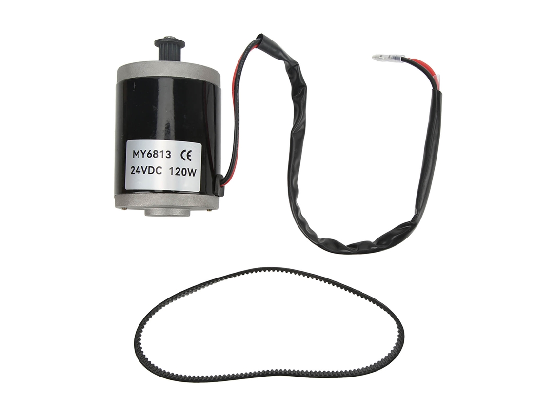 Motor De Escobillas De 24 V Y 120 W Con Correa De Aluminio Para Patinete Eléctrico/bicicleta Eléctrica.