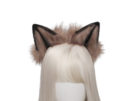 Bolsa de Mano de Halloween ZMDECQNA Fox Fur Ears Hairhoop Headwear Dress Costume Headband Piel Marrón