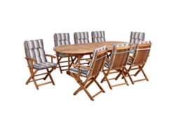 BELIANI Maui Ii Conjunto Relax en Madera de Acacia Multicolor 220X100X74