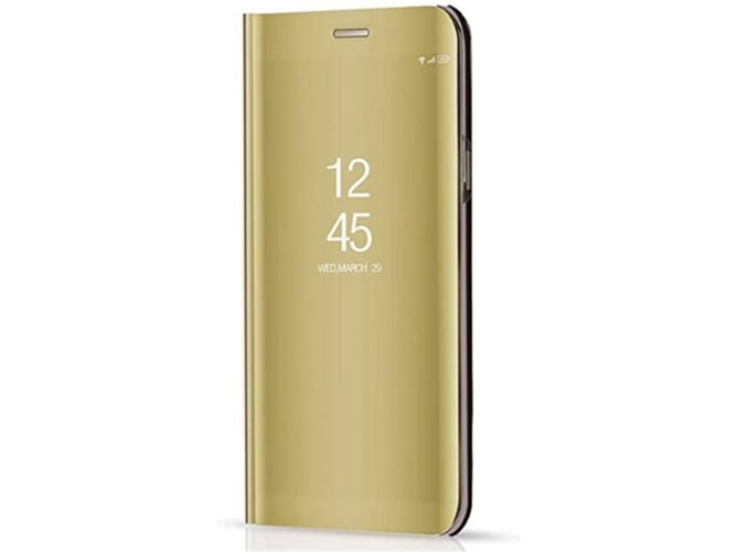 Funda Huawei Y6 Prime 2018 WJS Flip Dorado