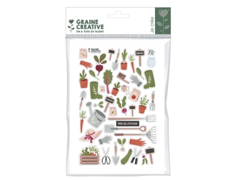 46 pegatinas de huerta GRAINE CRÉATIVE