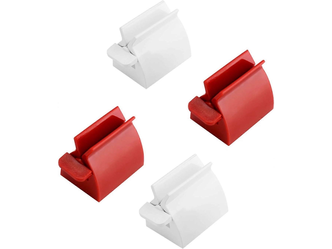 Exprimidor de pasta de dientes Rosewell de 4 piezas con tubo de crema