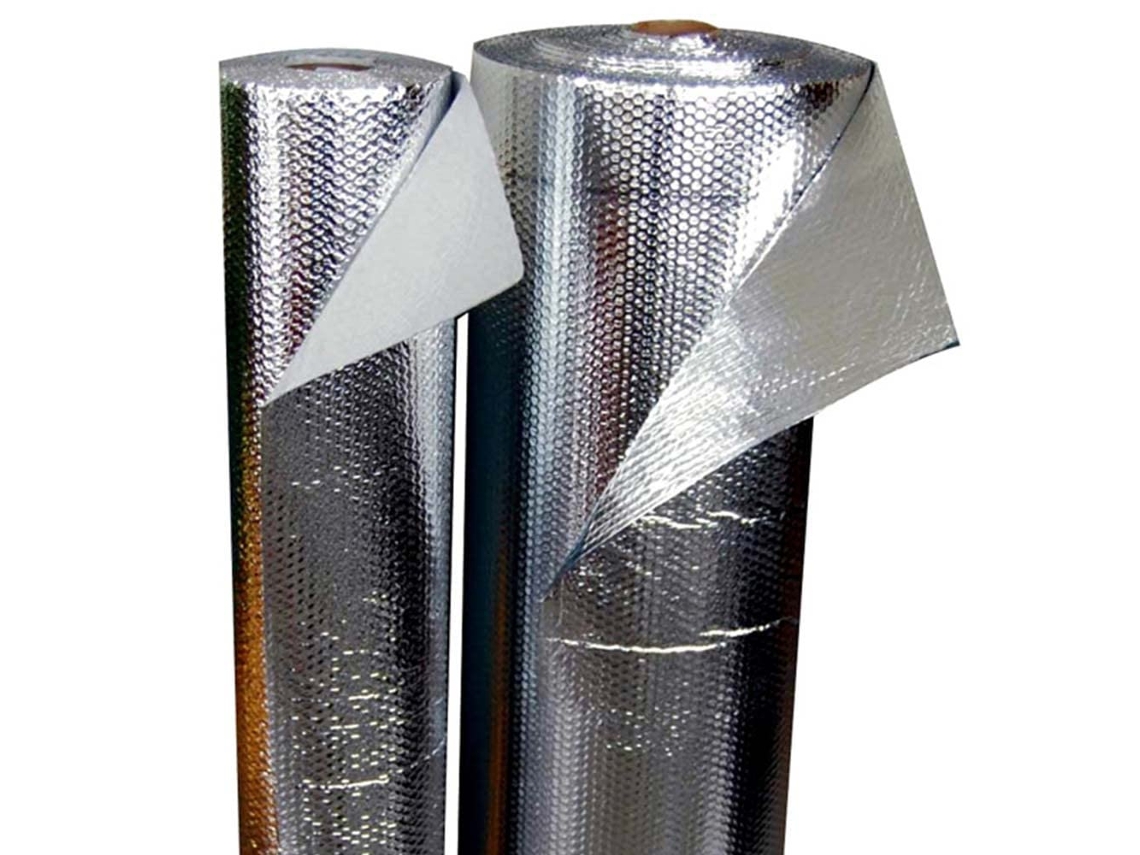 Aislante Térmico Reflexivo 100% Aluminio Y Burbujas (2,5 X 1,20). Para Frío Y Calor: Viviendas, Caravanas, Furgonetas, Radiadores, Buhardilla, Garaje