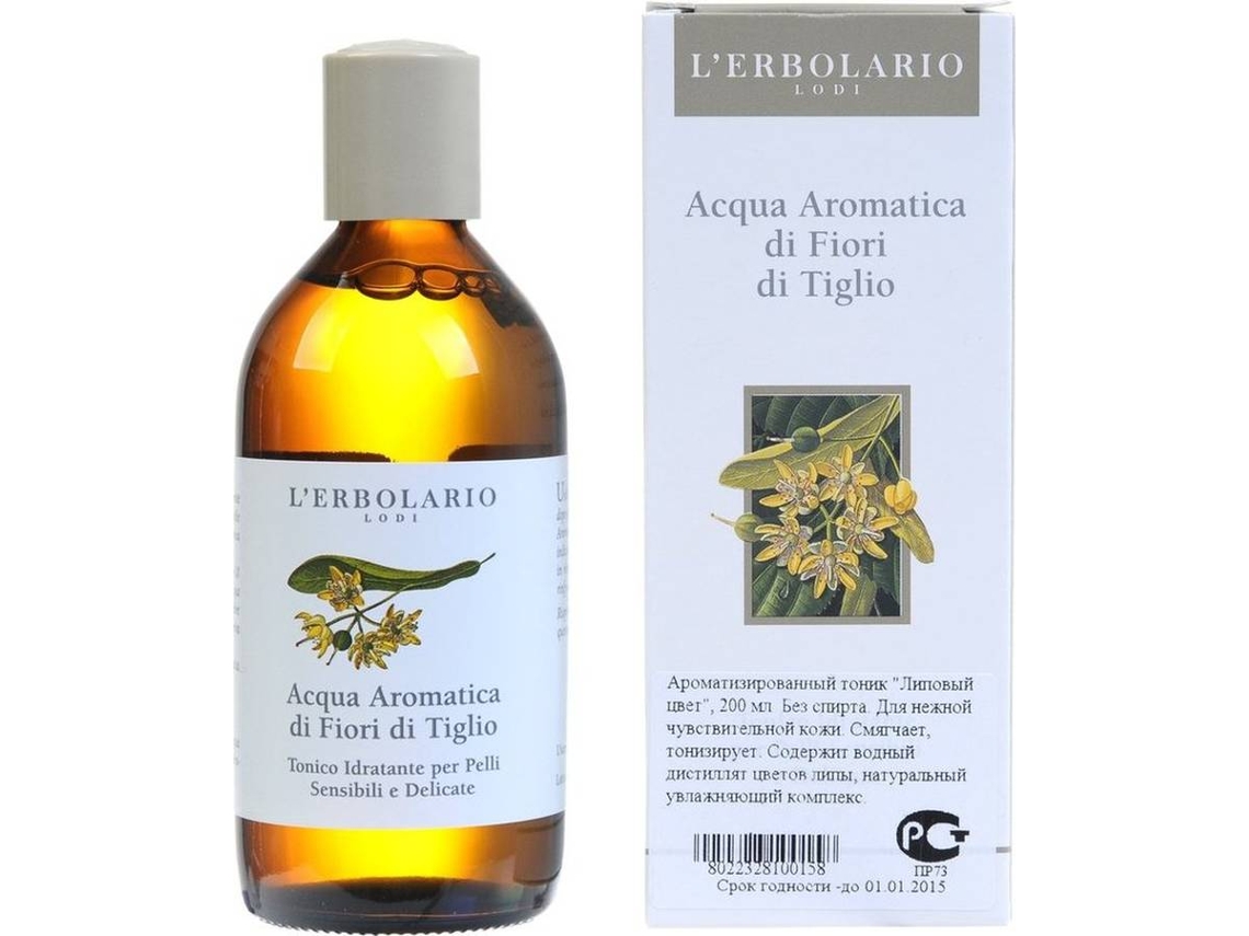 Perfume L'ERBOLARIO Água Aromática de Flores de Tília  Eau de Cologne (200 ml)