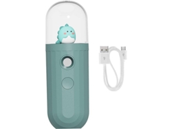 Vaporizador Facial Nanoiónico Portátil Linjou - Mini Vaporizador Facial Para Uso Doméstico, Lindo Diseño De Mascota Verde