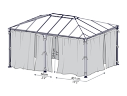 CANOPIA Mosquitera para Cenador Milán y Martinica 4,7X2,2 m
