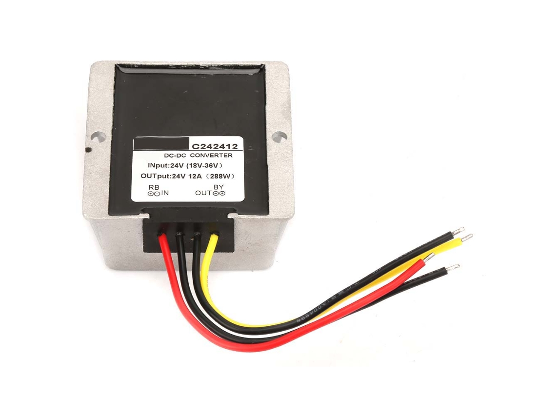 Convertidor De Voltaje Elevador/reductor Automático De 18-36 V A 24 V, Módulo Regulador Elevador/reductor De 12 A