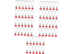 Juego de 60 ganchos decorativos para cortina de ducha con estampado de flores de cerezo. Ganchos decorativos para Vayotoy.