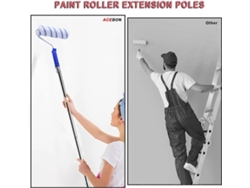 Kit Profesional De Rodillo De Pintura Con Mango Extensible De 150 Cm (59 Pulgadas) Y Juego De Suministros.