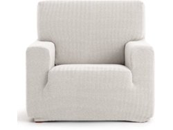 Funda de Sillón EYSA Premium Jaz Tejido Multielástico (130 x 70 x 120 cm - Poliéster y Algodón - Crudo)