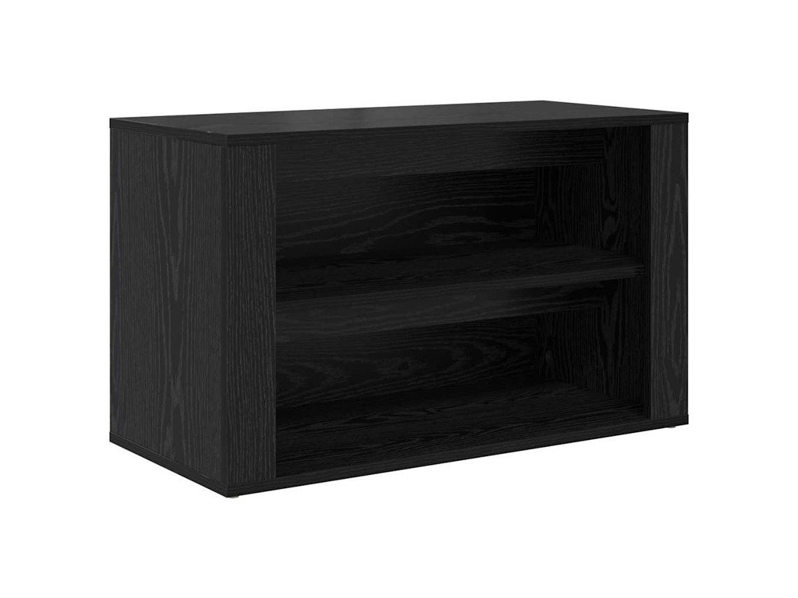 Maison Exclusive - Zapatero Roble Negro 75 X 35 X 45 Cm Madera Contrachapada