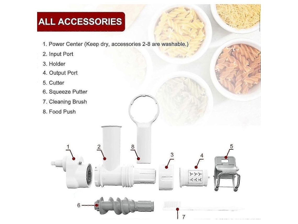 Juego de 6 accesorios gourmet para pasta CHARM