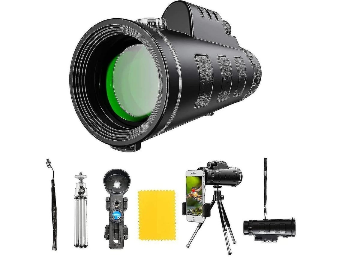 Telescópio Monocular 12x50 Monocular Bak4 Hd De Alta Definição Visão Diurna E Noturna Monóculo À Prova Dágua Ipx7 Com Suporte Para Facpoet