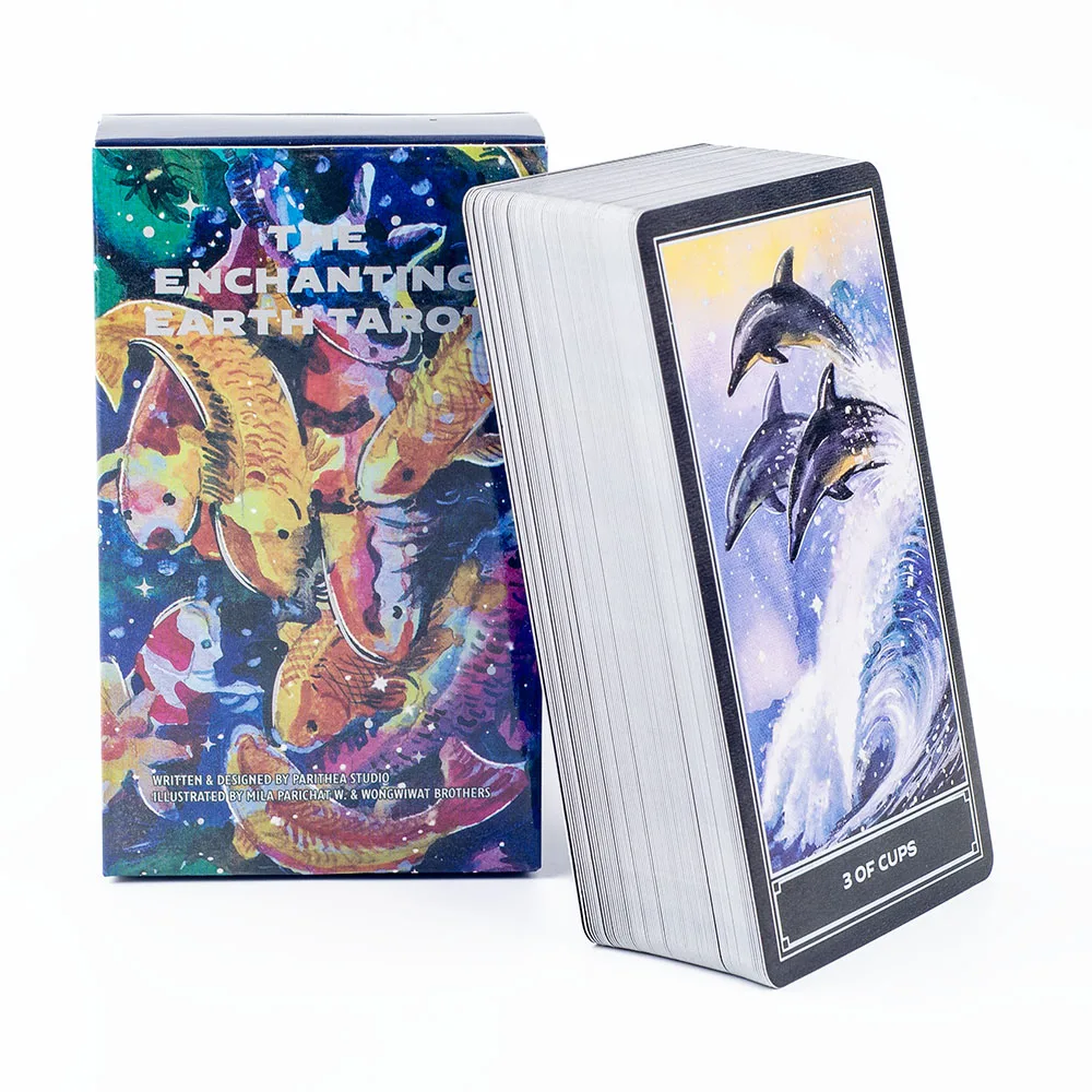 Cartas Del Tarot De La Tierra Encantada De 10,3 X 6 Cm - Cartas Del Tarot De Animales (80 Cartas)