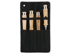 Kit De 4 Buriles De Madera Con Hoja Plana, De Acero Cromo-vanadio Para Trabajos De Carpintería Caseros.