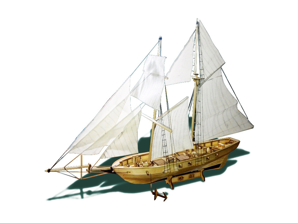 Kit De Barco A Vela De Madeira Diy Decorativo Brinquedo Para Crianças 7-14 Anos